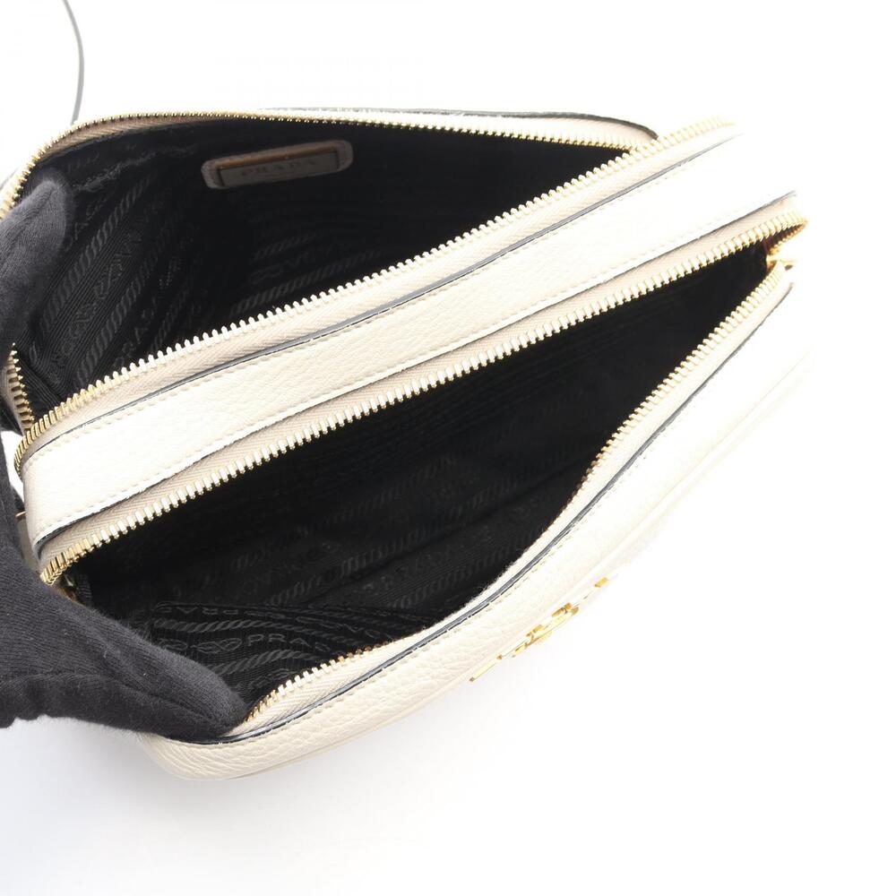 Prada Vitello Daino Shoulder Bag Leather White - Picture 3 of 8